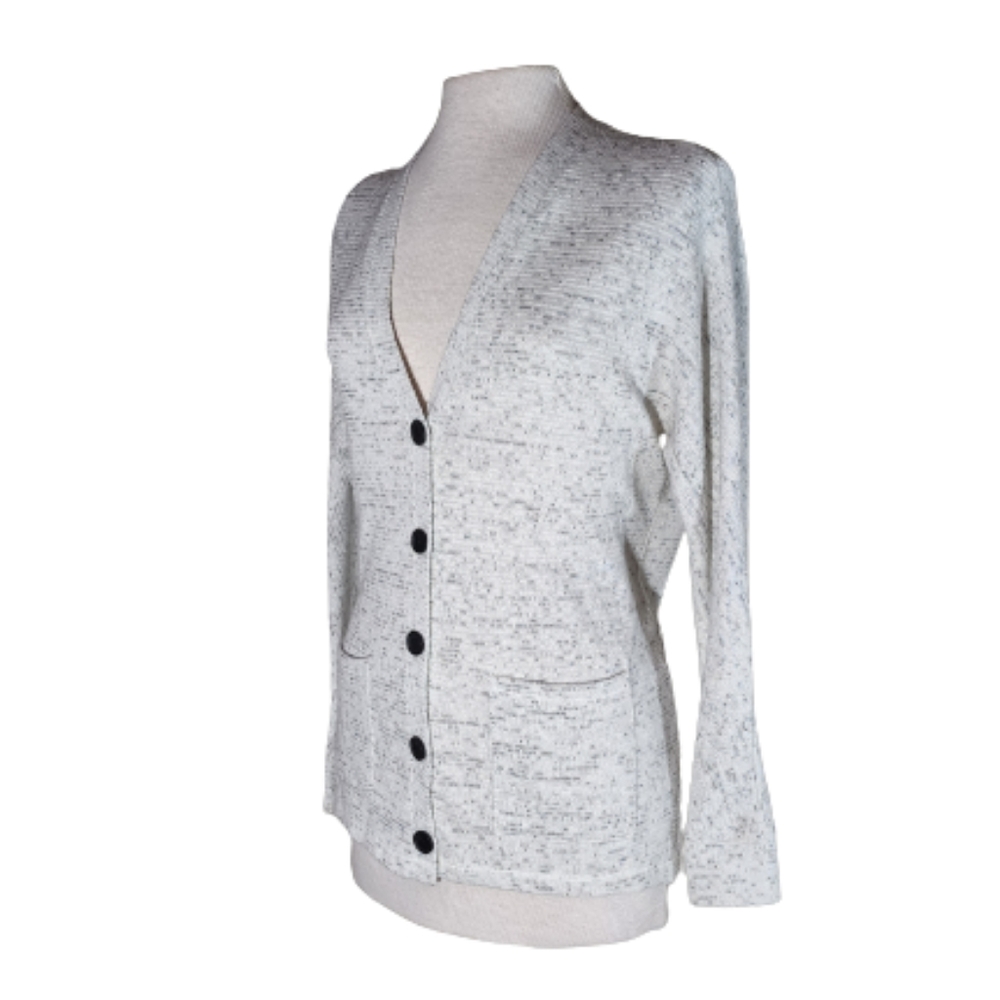 American Eagle Outfitters Cotton Blend Cardigan Grey Size S